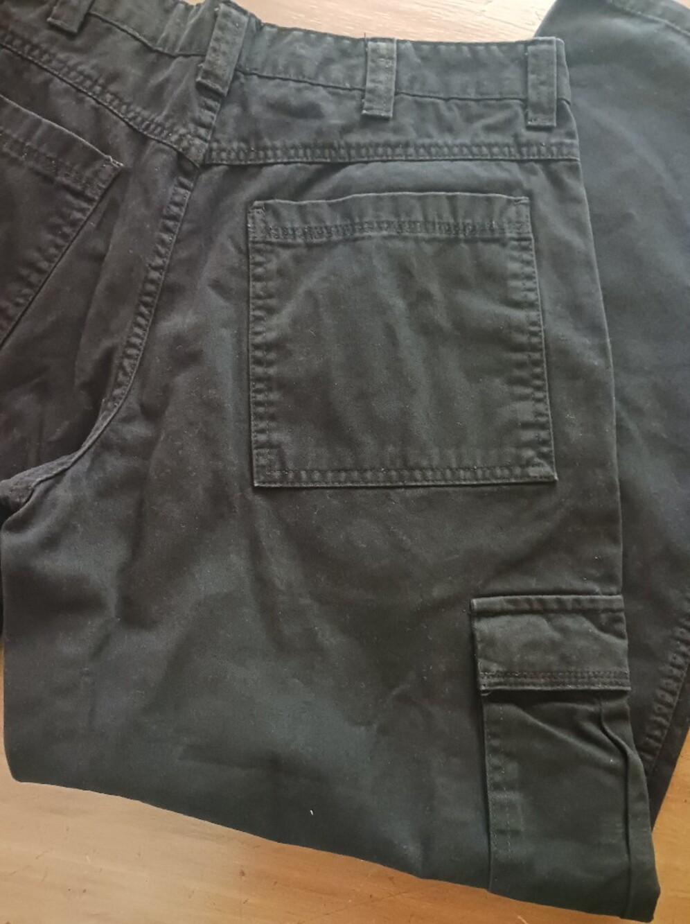 Wranglers Utility Jeans Mens 34x32 Black 100% Cotton - Picture 10 of 12
